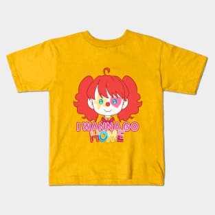 I wanna go home happy clown girl Kids T-Shirt